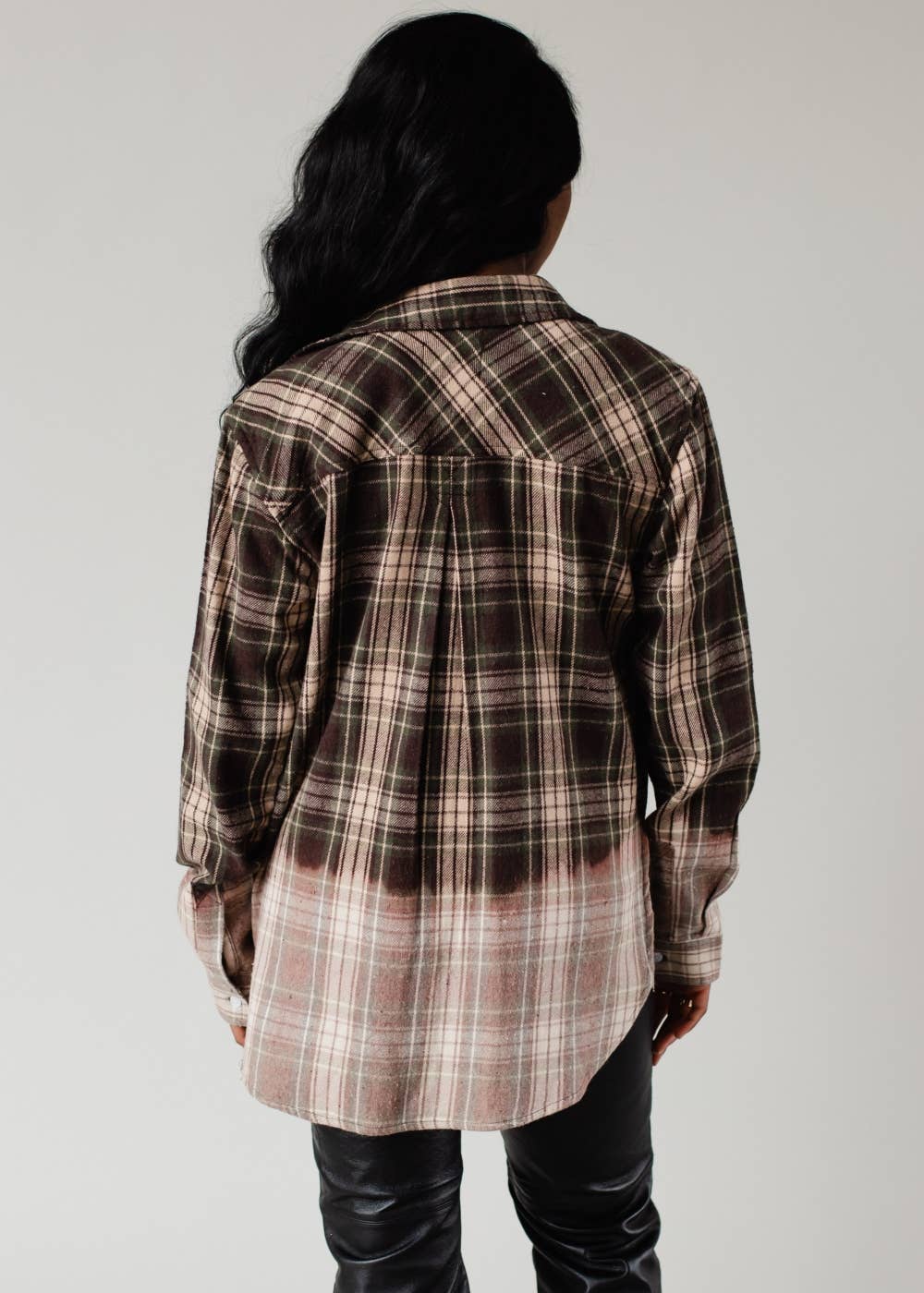 S’more Green, Tan & Black Plaid Flannel