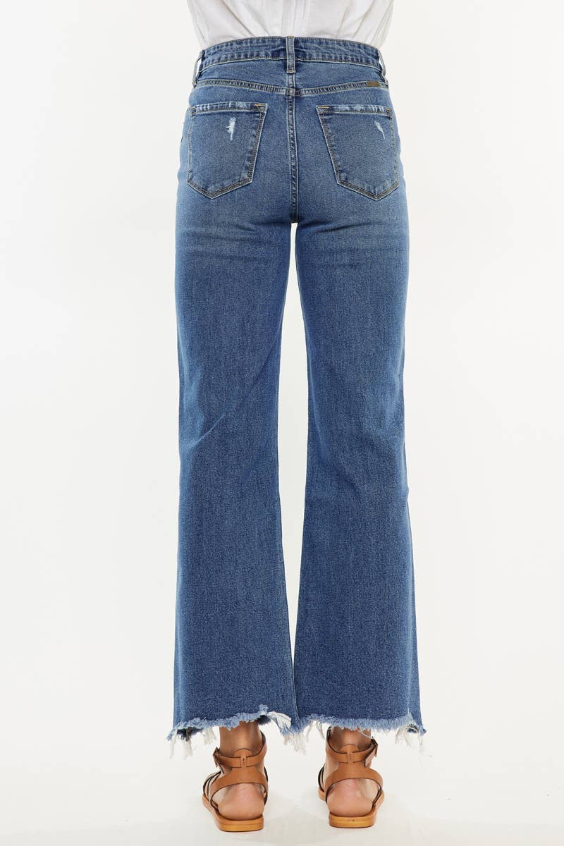 Kan Can USA - OPEN PACK HIGH RISE SLIM WIDE LEG JEANS-KC2529M-OP