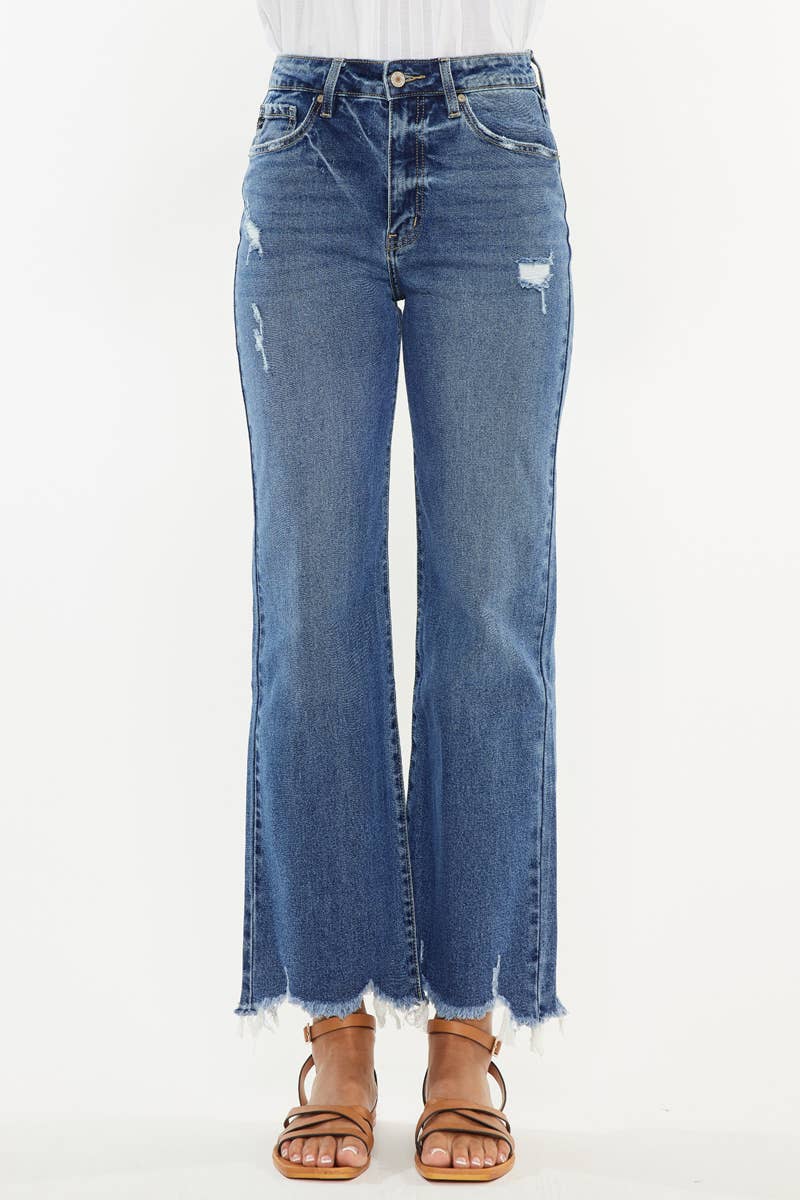 Kan Can USA - OPEN PACK HIGH RISE SLIM WIDE LEG JEANS-KC2529M-OP