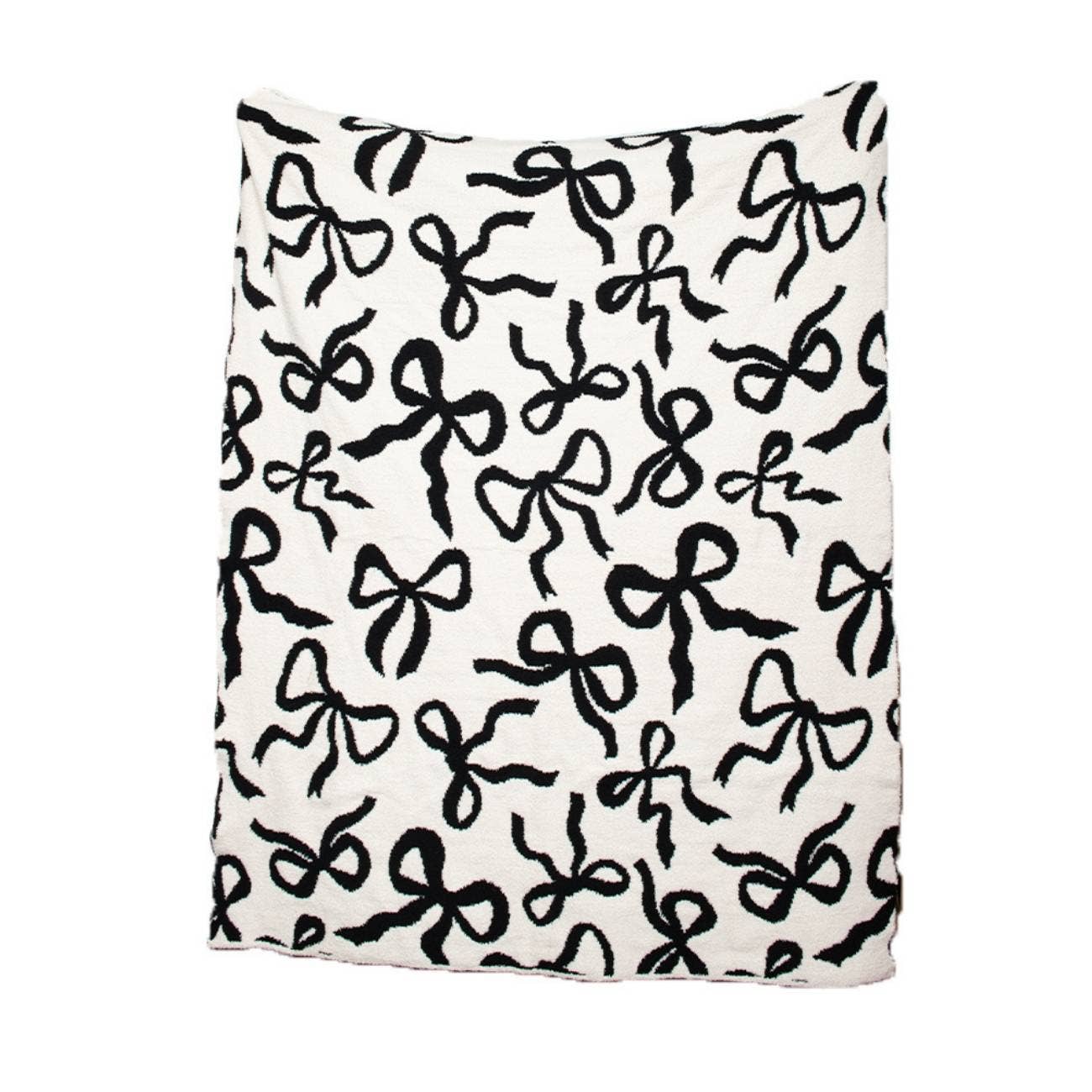 Black & White Bows Double Sided Wholesale Blanket