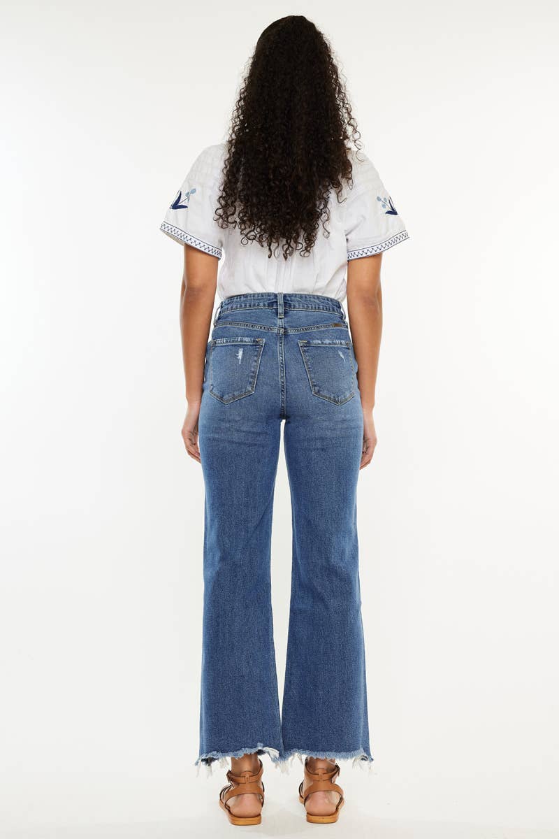 Kan Can USA - OPEN PACK HIGH RISE SLIM WIDE LEG JEANS-KC2529M-OP