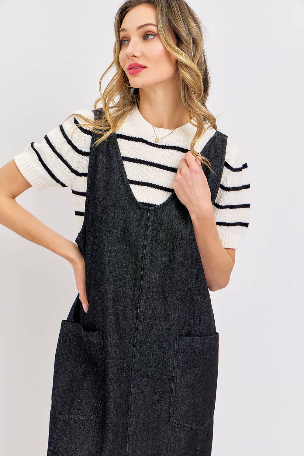 OVERALL DENIM DRESS