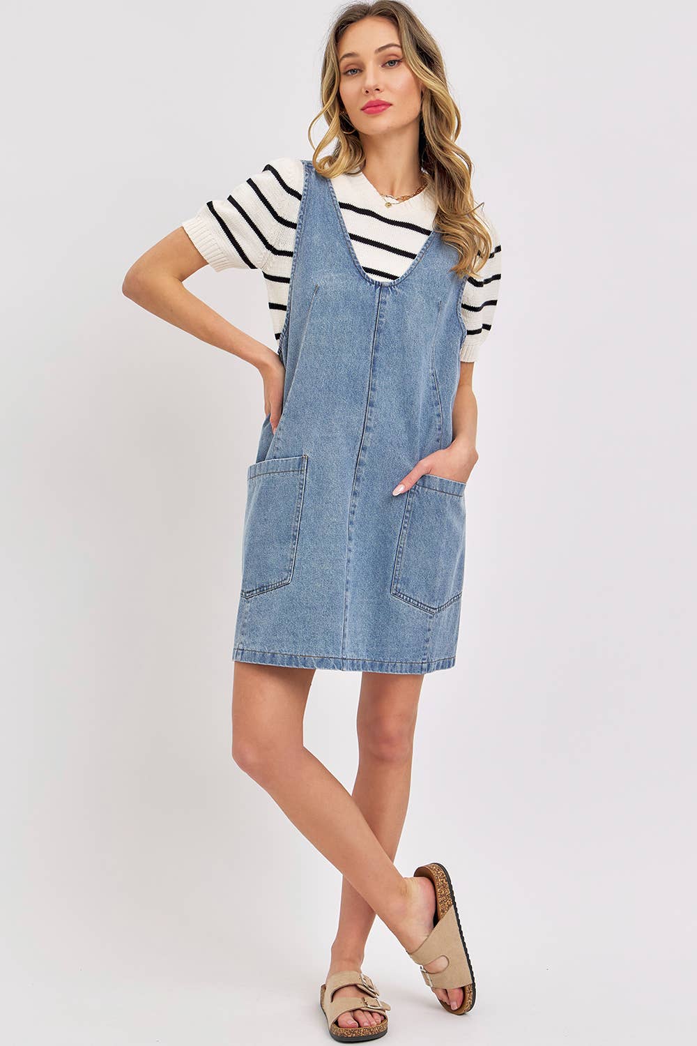 OVERALL DENIM DRESS