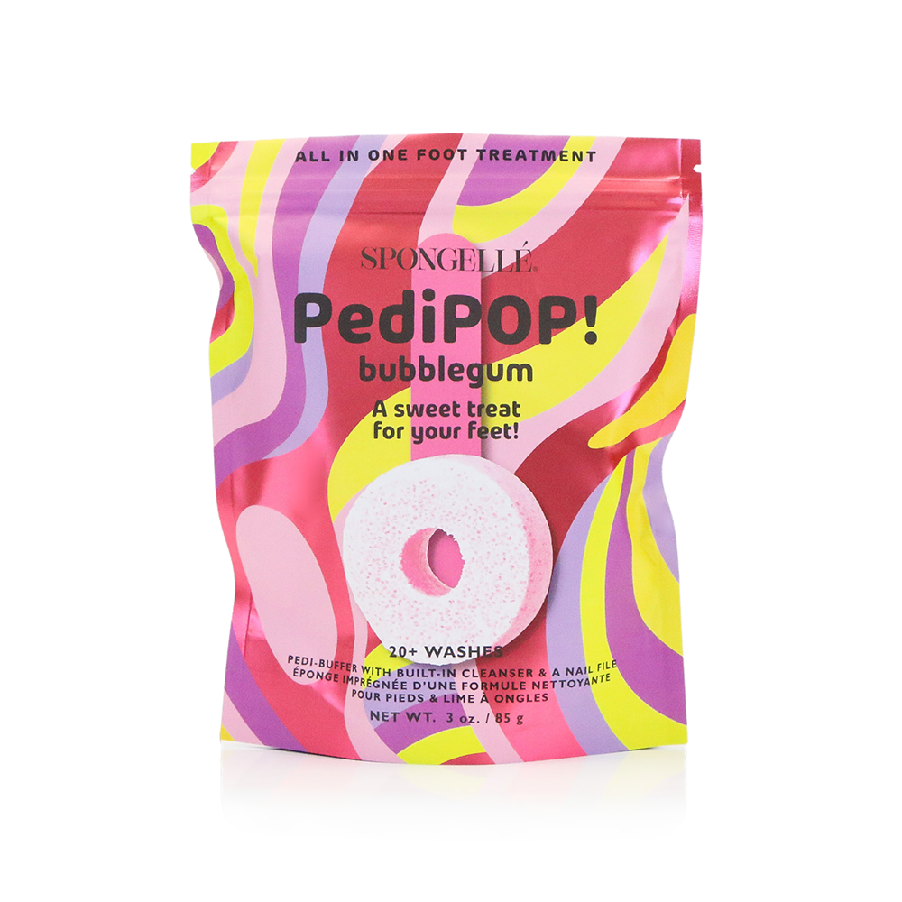 Spongellé - Bubblegum PediPOP Pedi Buffer & Nail File 