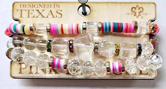 Multi-color bracelet set 1CNC X437
