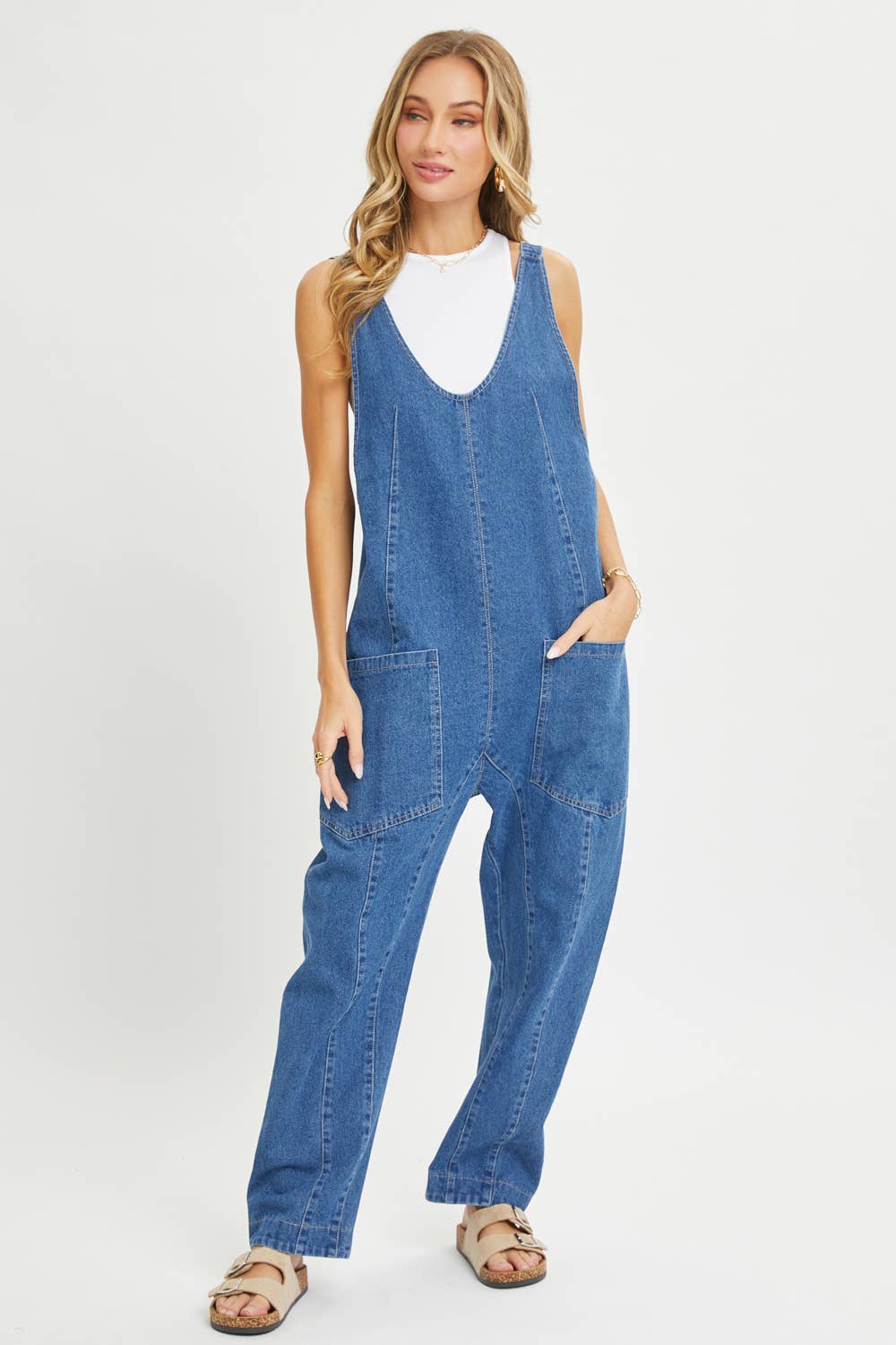 BESTSELLER ONE-AND-DONE DENIM JUMPSUIT