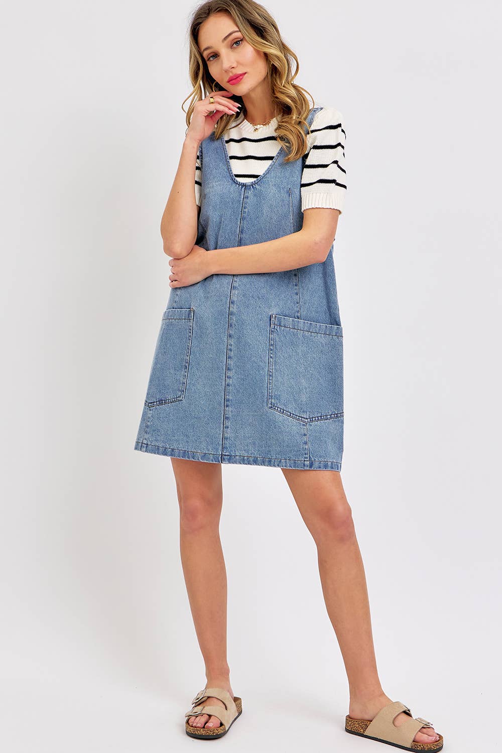 OVERALL DENIM DRESS