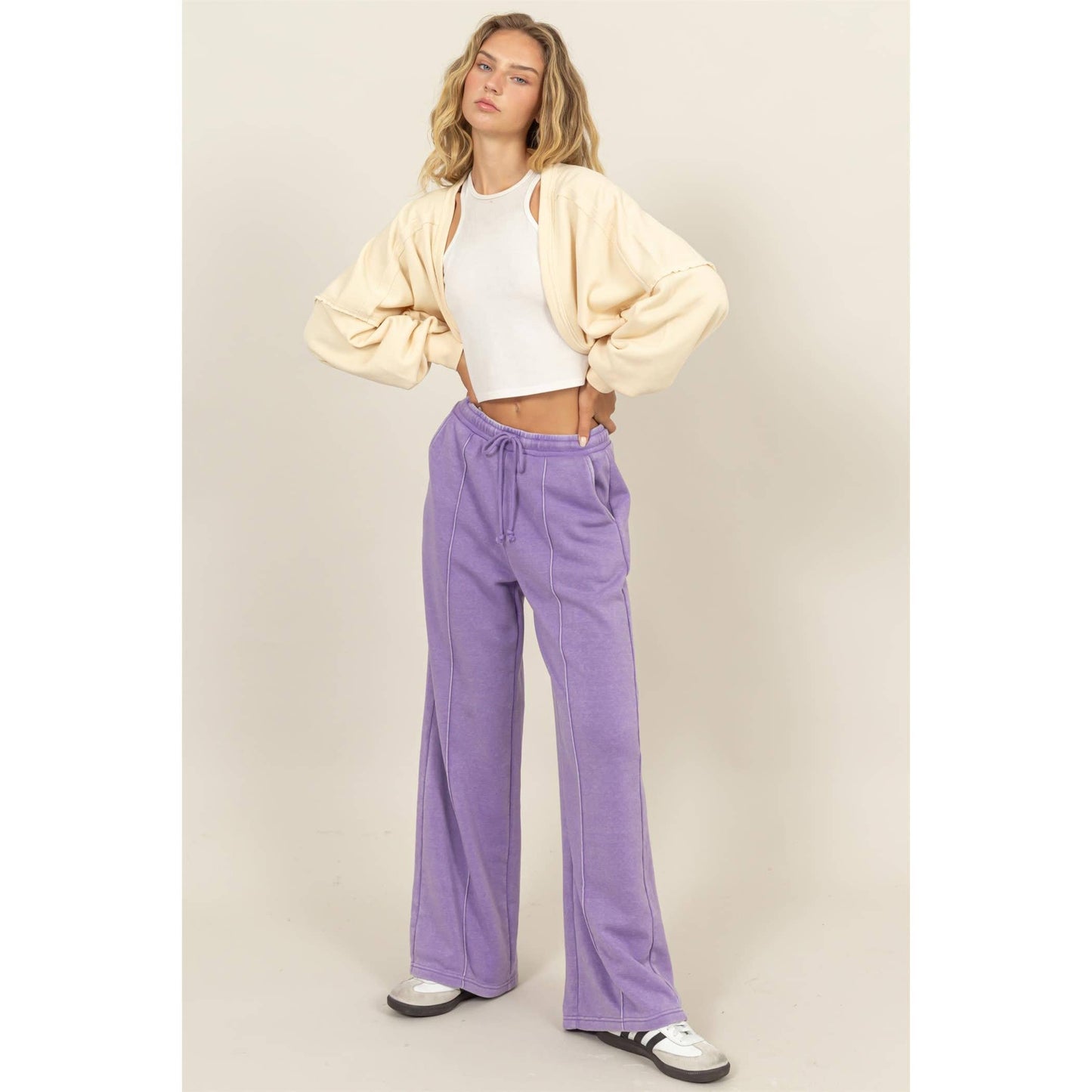 Linny HIGH-WAIST DRAWSTRING PANTS