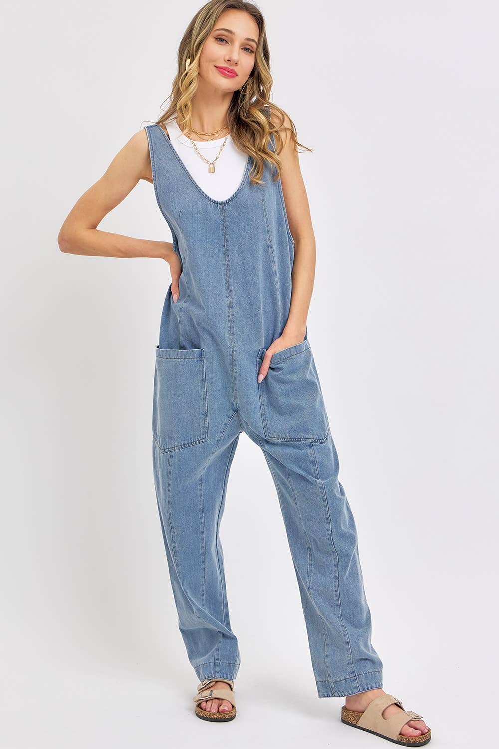 BESTSELLER ONE-AND-DONE DENIM JUMPSUIT