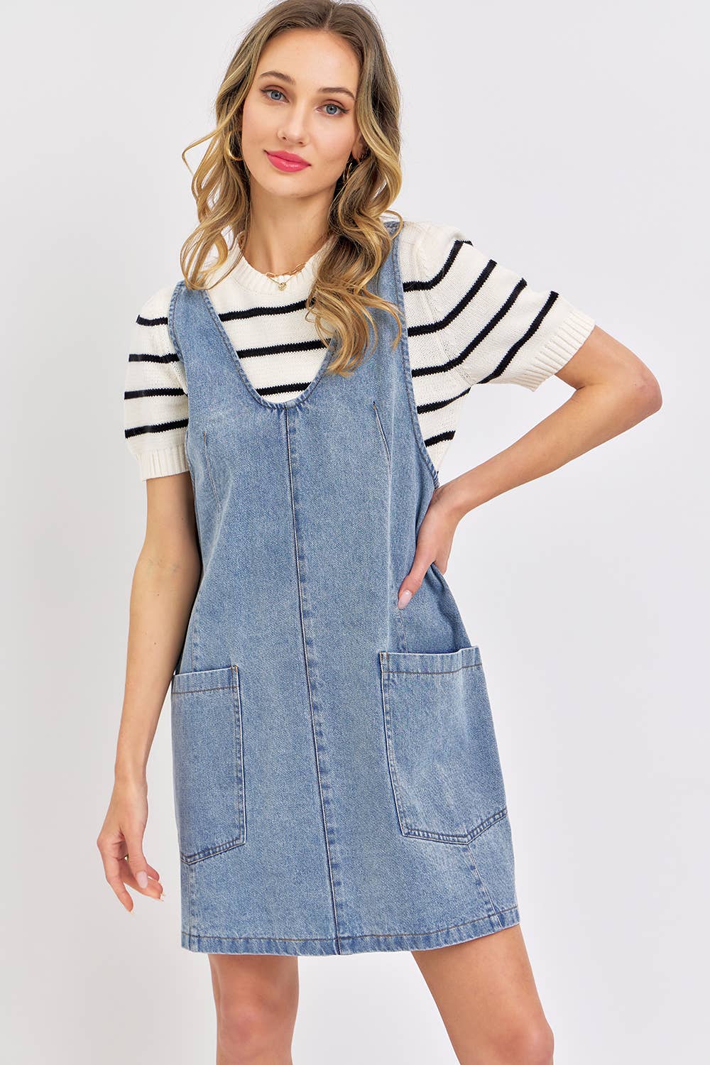 OVERALL DENIM DRESS