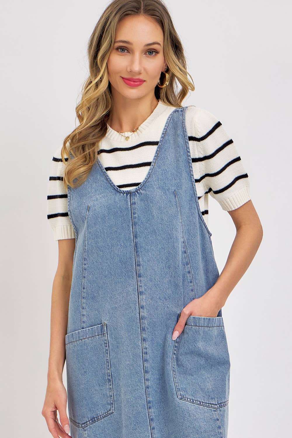 OVERALL DENIM DRESS